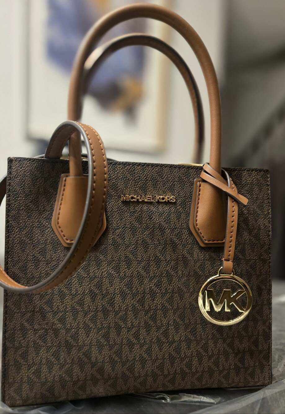 Michael Kors Brown/Medium Messenger Crossbody Bag